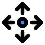 Direction Adjustment Two SVG Icon